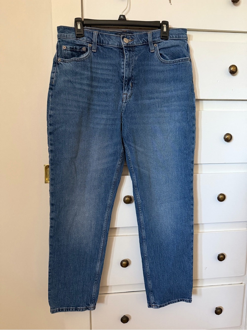 Aeropostale Men's Straight Leg Blue Jeans